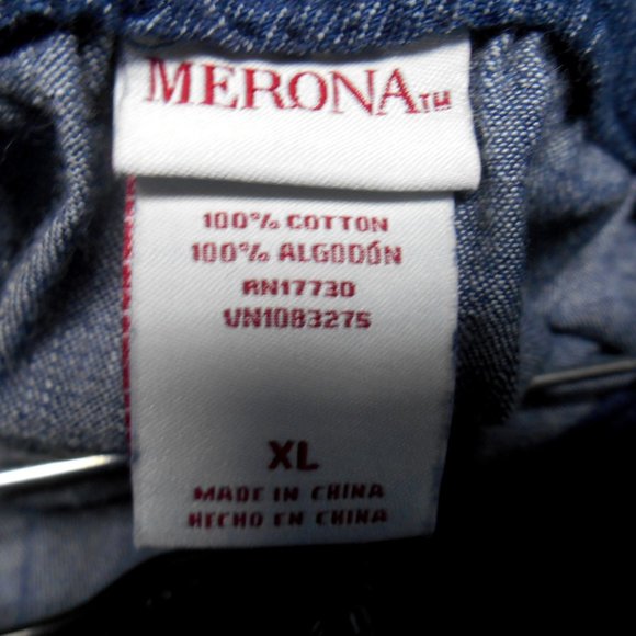 NWT Merona denim knee length skirt womens size XL - Picture 3 of 3